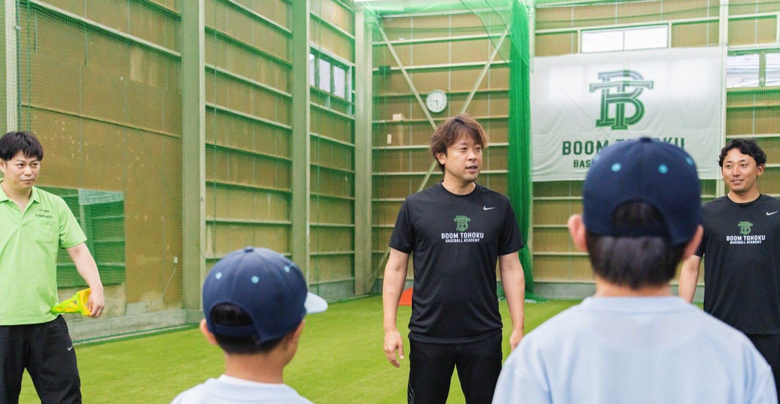 元プロ選手による投球指導の様子